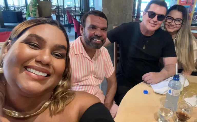 Cardápio de Sucesso: Juninho Batista e Beto Barbosa almoçam juntos em Fortaleza