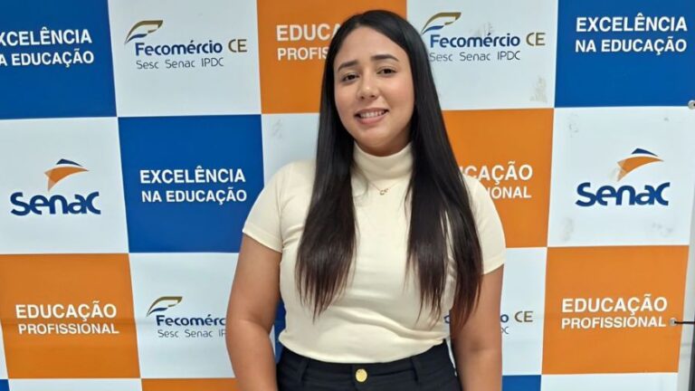 Aluna do Senac investe em curso técnico e se torna gestora