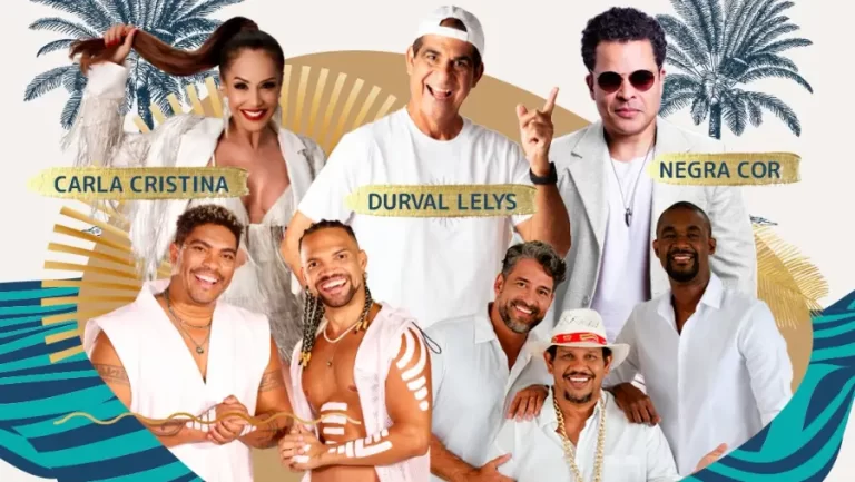 Réveillon dos Encantos:  Durval Lelys, Timbalada, Carla Cristina, Banda Negra Cor e o grupo Batifun  prometem virada inesquecível na Costa do Sauípe