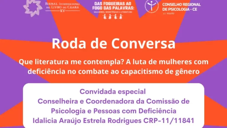 Conselho Regional de Psicologia Participa de Roda de Conversa na XV Bienal Internacional do Livro do Ceará