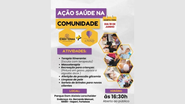 Parque Dom Aluísio recebe tarde com terapias gratuitas e serviços de saúde dia 18