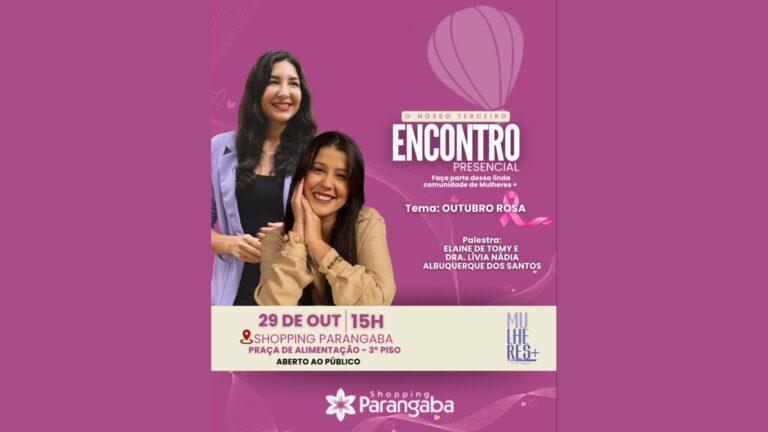 Shopping Parangaba recebe roda de conversa sobre autocuidado no Outubro Rosa