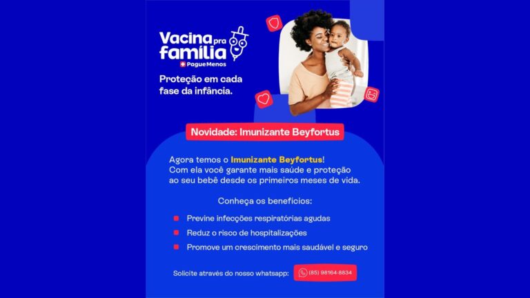 Pague Menos oferece Beyfortus®, imunizante contra bronquiolite e pneumonia em bebês