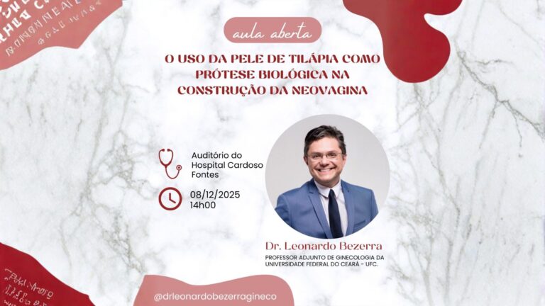 Dr. Leonardo Bezerra apresenta técnica com pele de tilápia em aula no Rio