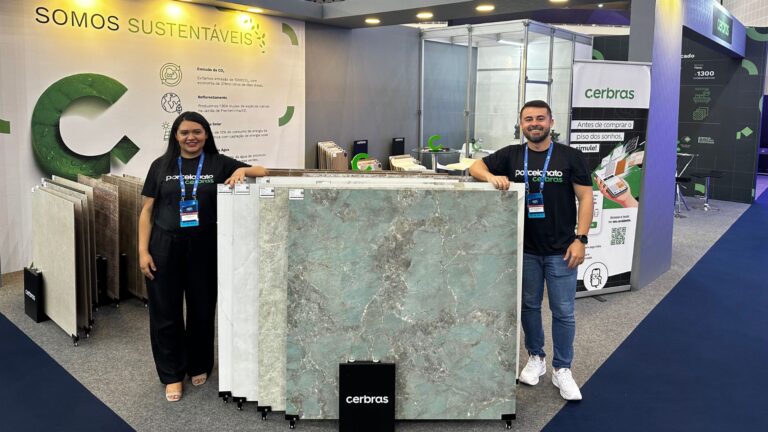 Cerbras destaca inovação e nova coleção de porcelanatos em feira da FIEC