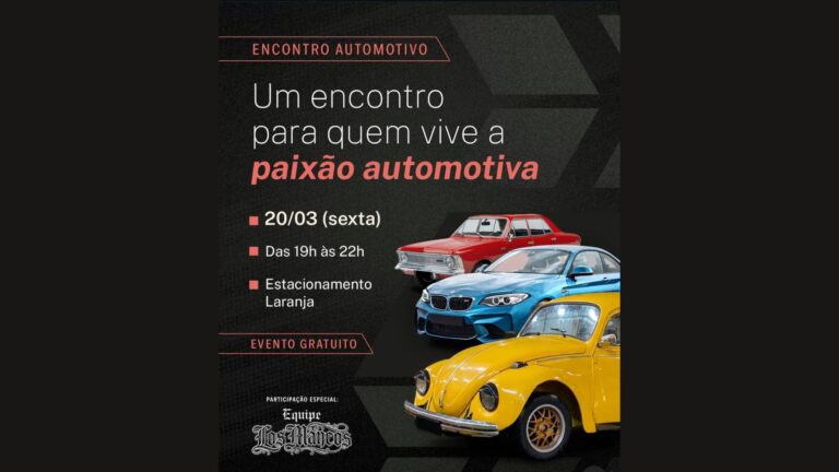 Encontro automotivo movimenta Shopping Parangaba com exposição de veículos