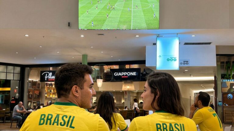 Iguatemi Bosque divulga horários para jogo da Seleção Brasileira nesta quarta